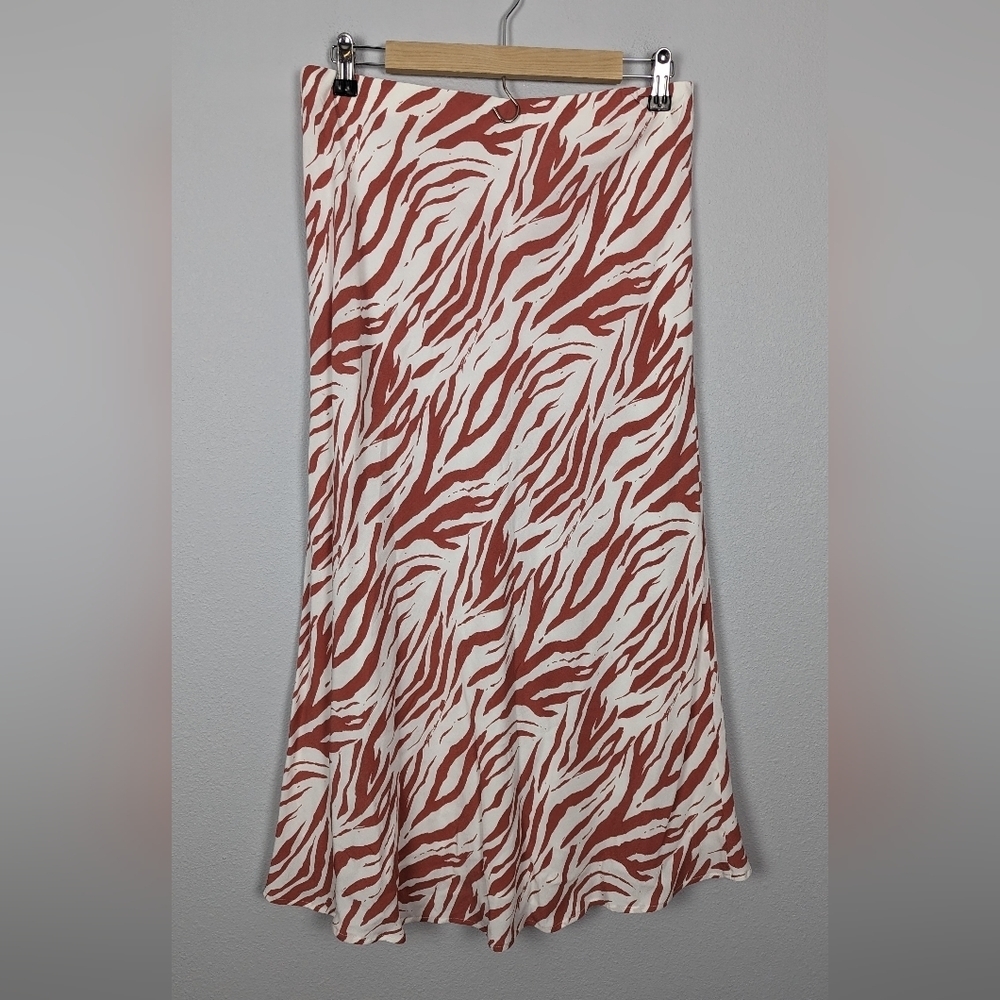 Rails London Zebra Flowy Animal Print Rust White … - image 6